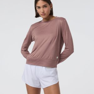 Daydream Crew Sedona Brown Heather Long Sleeve Top