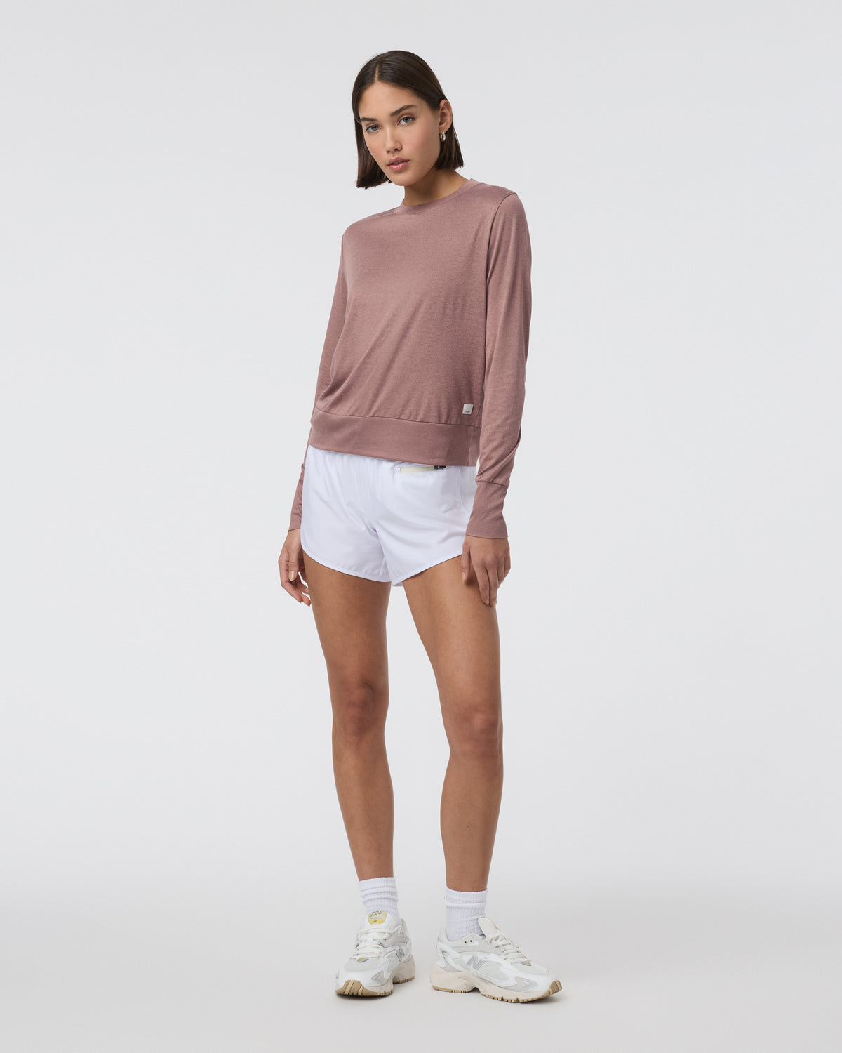 Daydream Crew Sedona Brown Heather Long Sleeve Top - Image 2