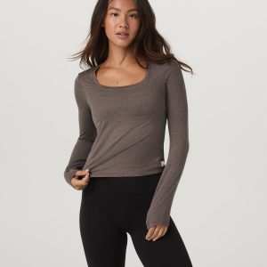Women's Long Sleeve Halo Essential Scoop Chia Heather