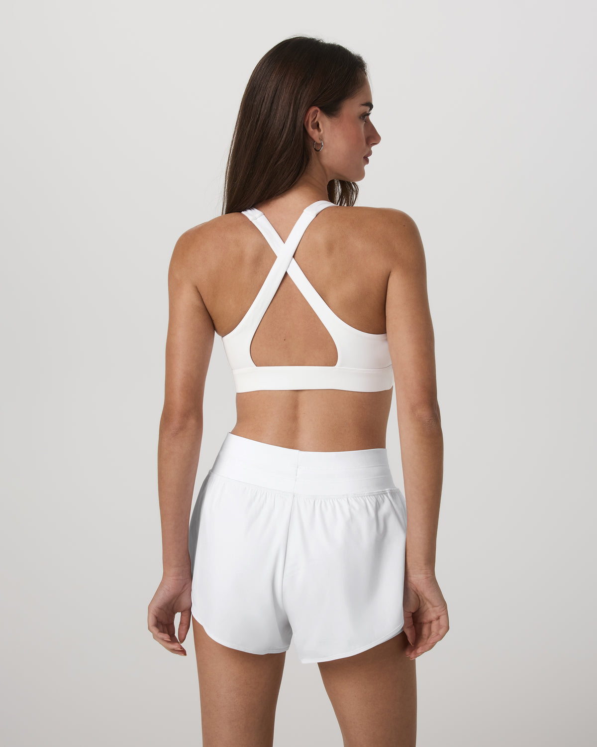 Daily Form Bra Women's White Racerback Sports Bra - Image 5
