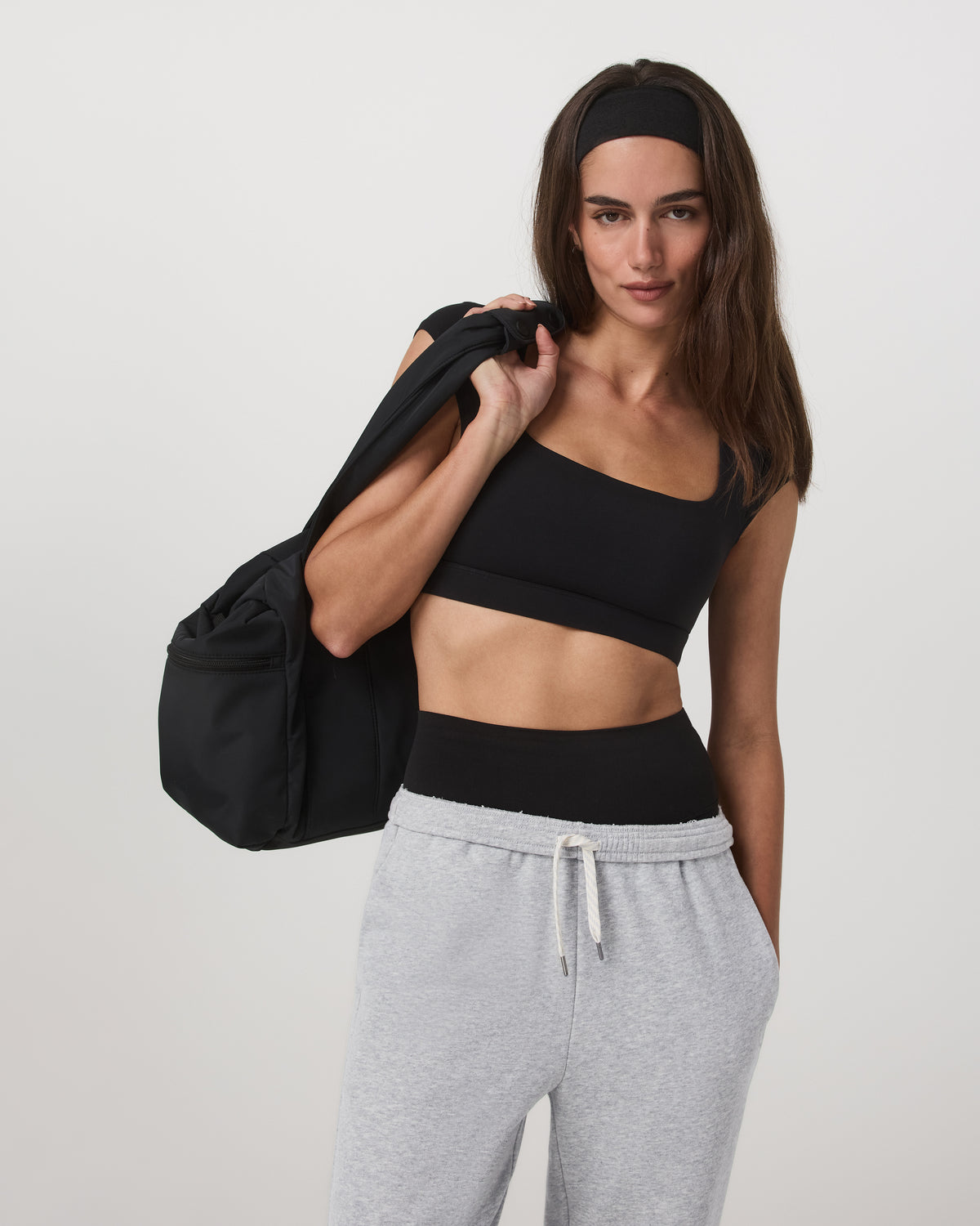 Vuori AllTheForm? Short Sleeve Bra Women's Black Sports Bra - Image 5