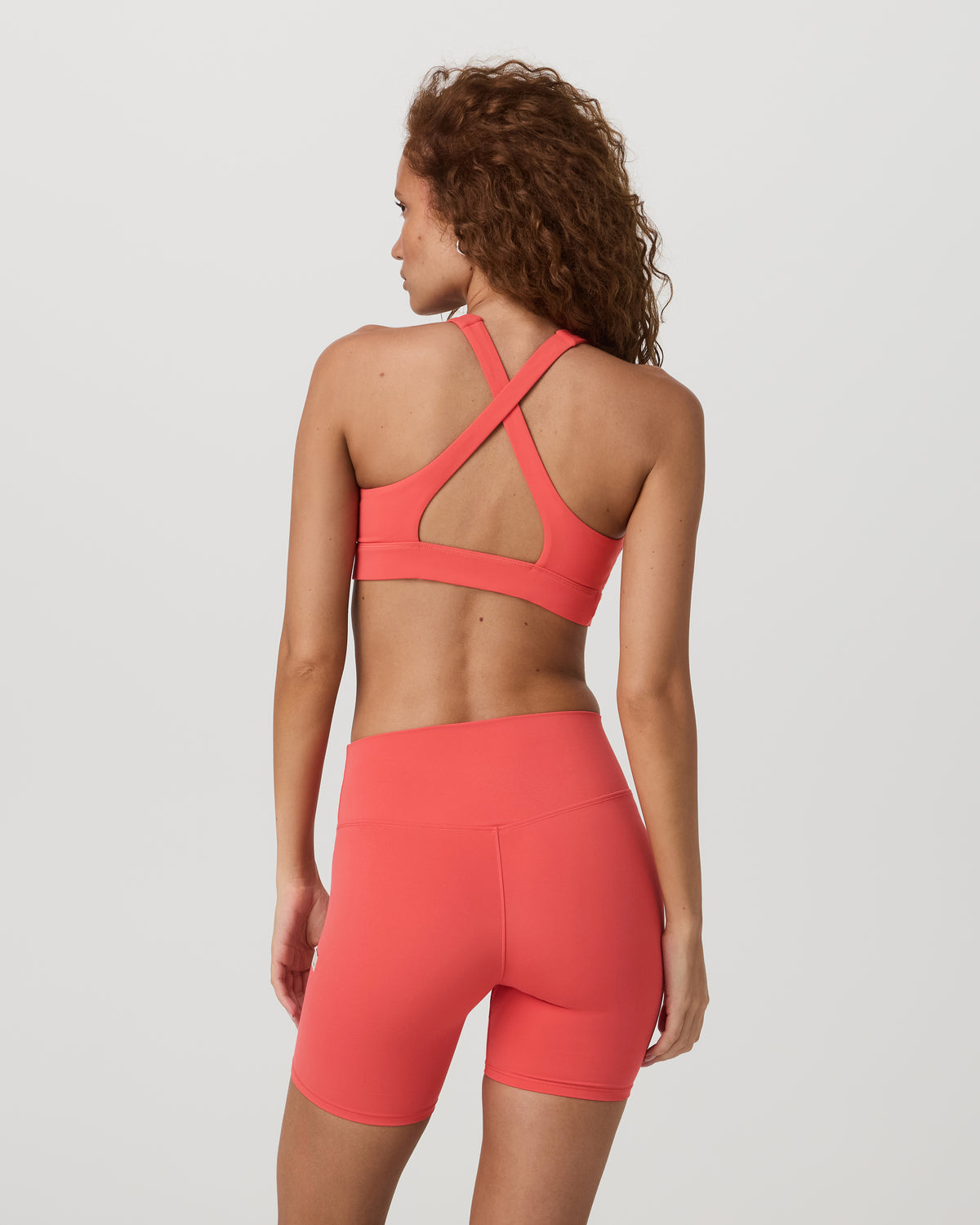 Daily Form Bra Women's Bright Coral Sports Bra - Image 2