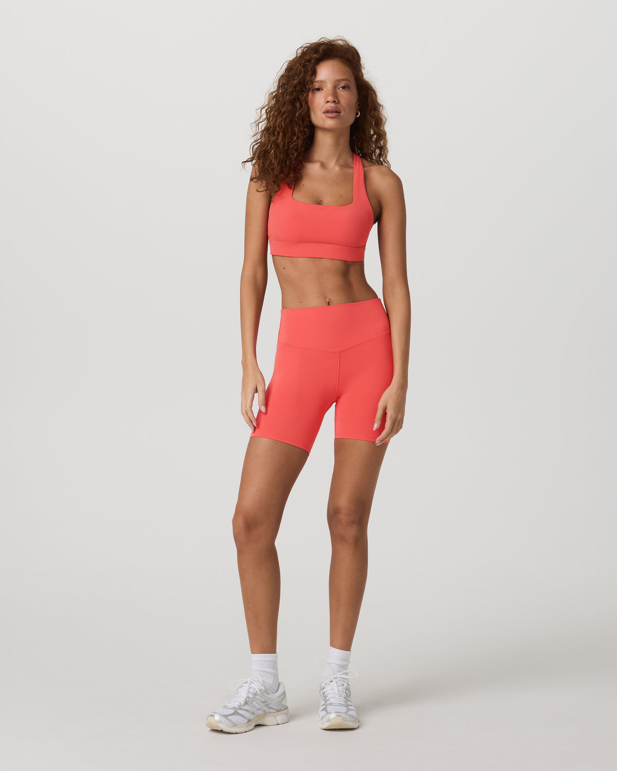 Daily Form Bra Women's Bright Coral Sports Bra - Image 6