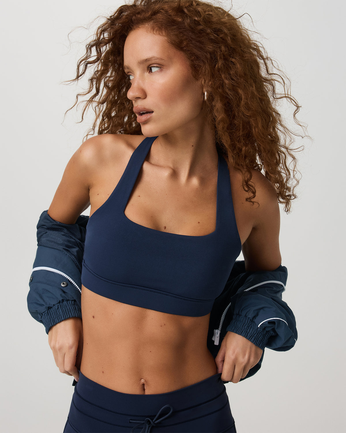 Daily Form Bra Women's Blue Coast Racerback Sports Bra - Image 6