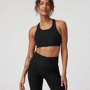 Elevation Racer Bra Black Racerback Sports Bra