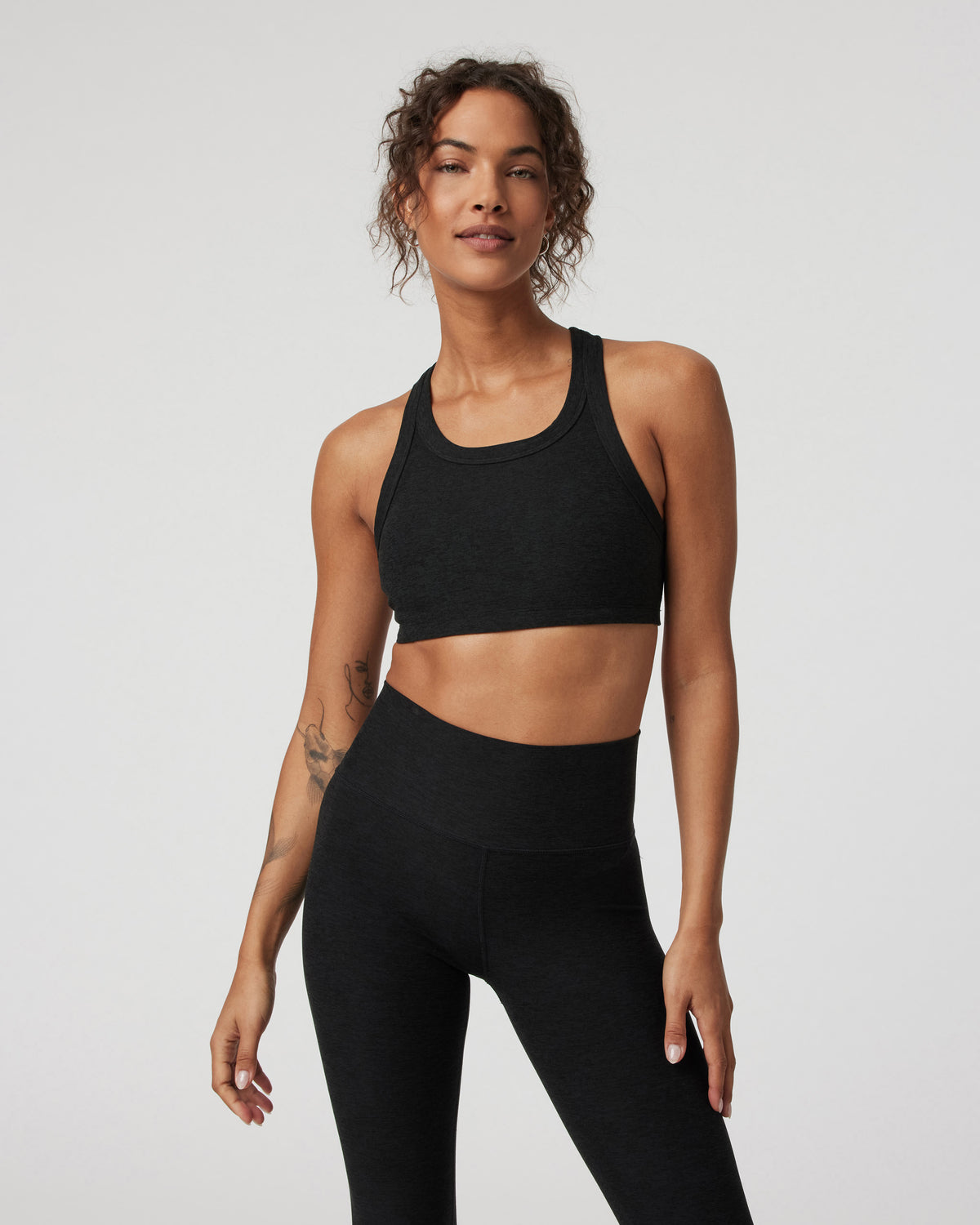 Elevation Racer Bra Black Racerback Sports Bra