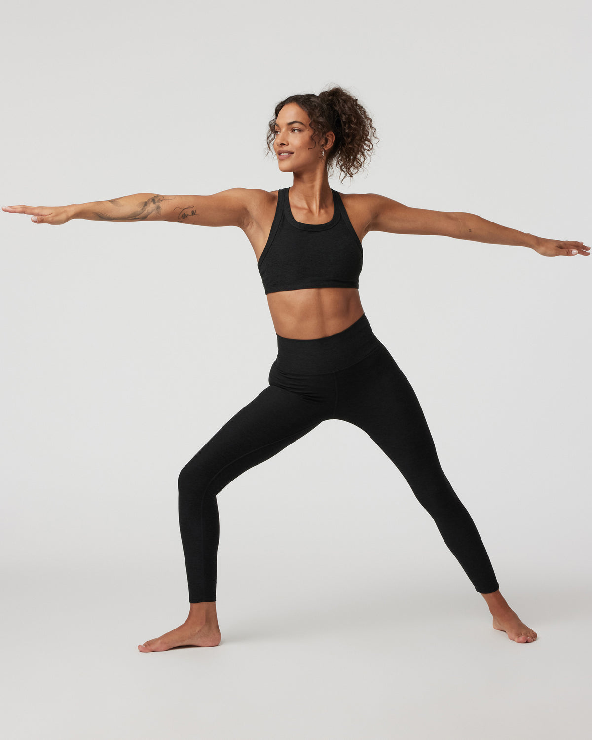 Elevation Racer Bra Black Racerback Sports Bra - Image 3