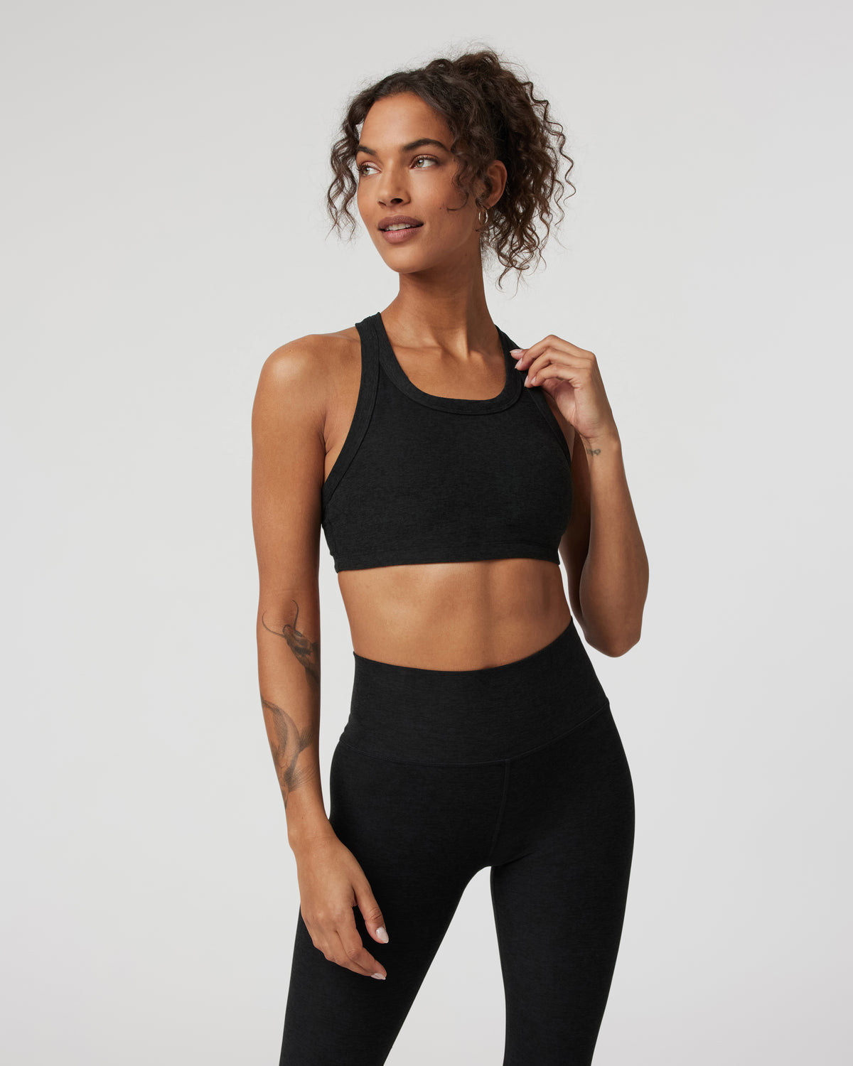 Elevation Racer Bra Black Racerback Sports Bra - Image 5