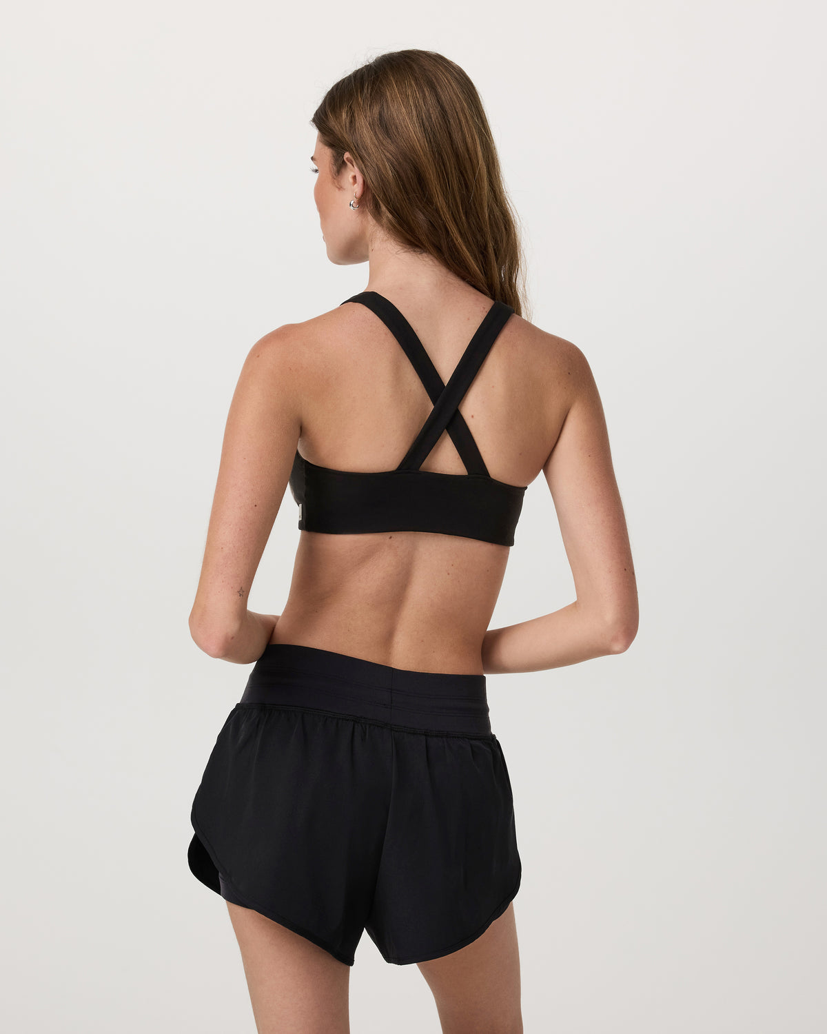 Daily Piped Bra Women's Black Sports Bra - Image 2