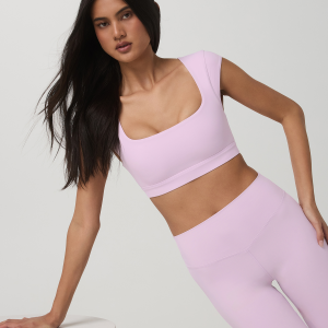 Vuori AllTheForm? Short Sleeve Bra Women's Orchid Whisper Bra