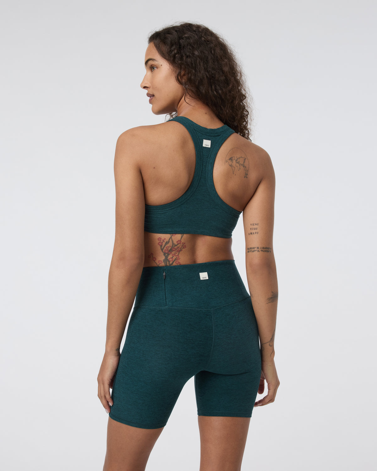 Elevation Racer Bra Moss Heather - Image 2