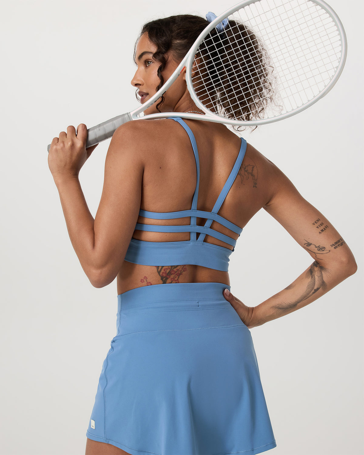 Yosemite Longline Bra Light French Blue Sports Bra - Image 3