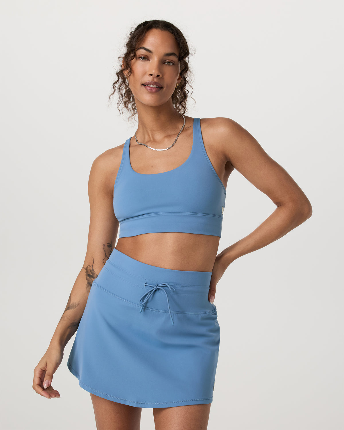 Yosemite Longline Bra Light French Blue Sports Bra - Image 5