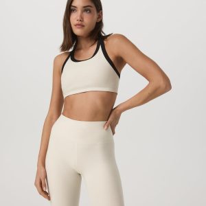 Elevation Racer Bra Women's Bone Heather Sports Bra
