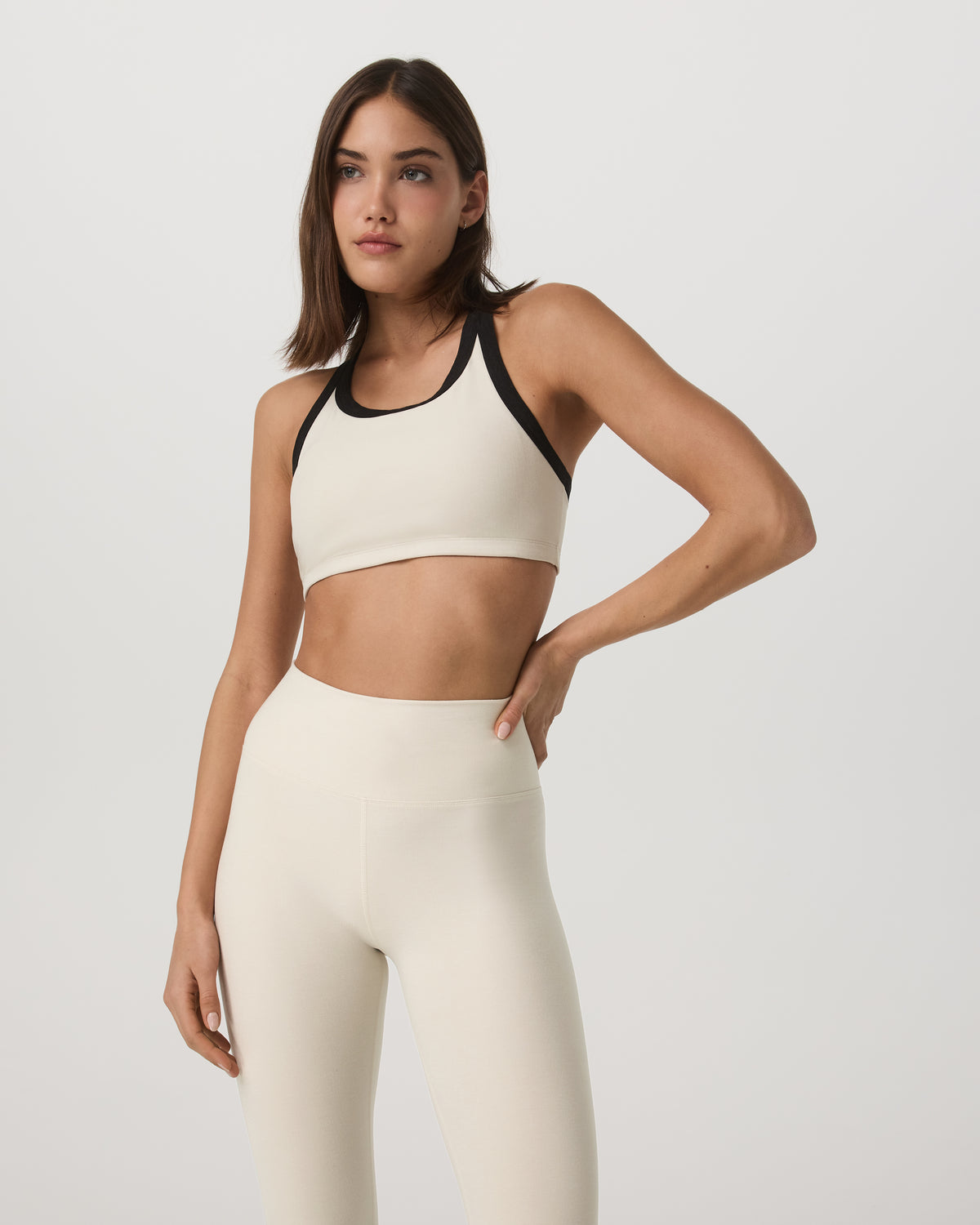 Elevation Racer Bra Women's Bone Heather Sports Bra