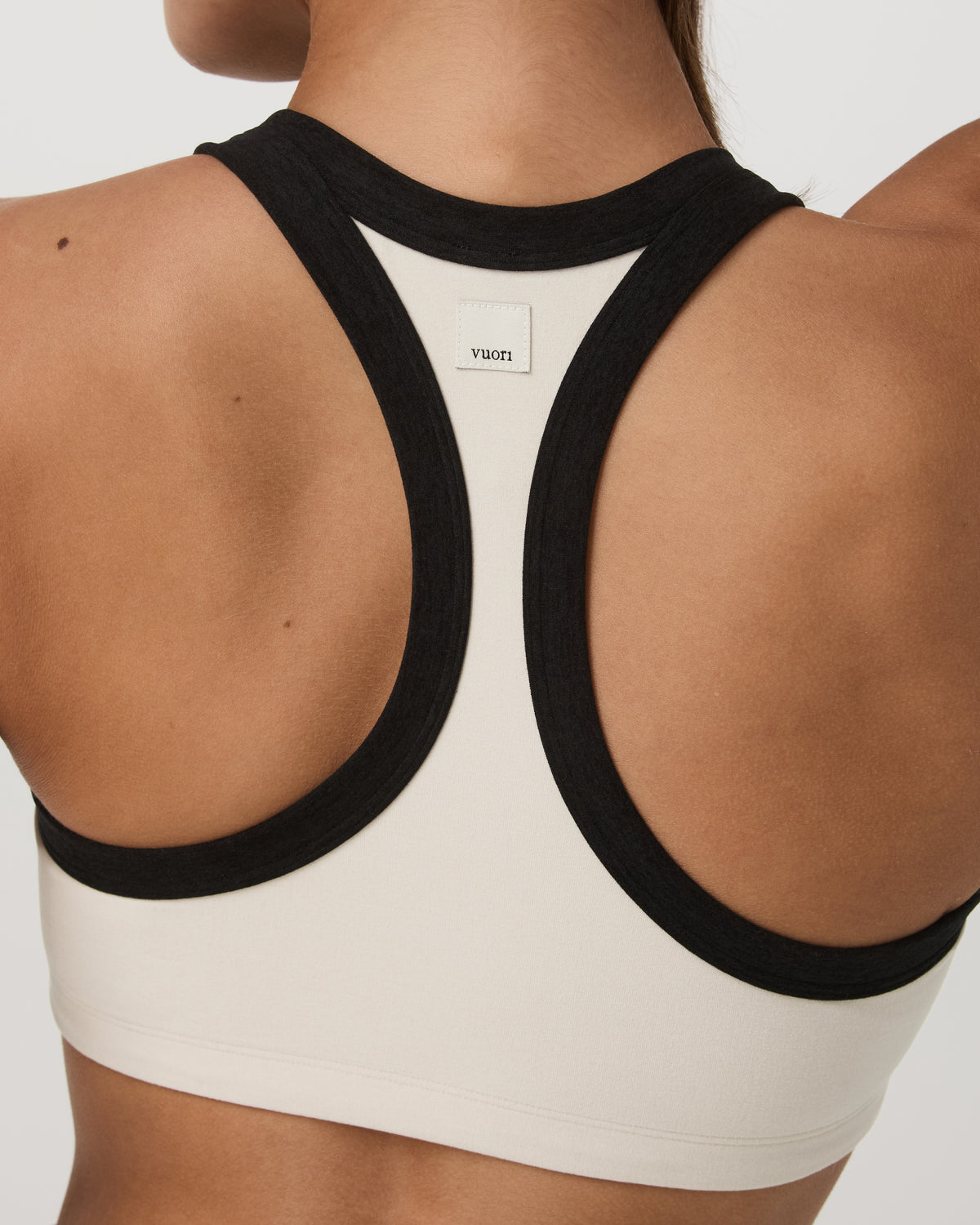 Elevation Racer Bra Women's Bone Heather Sports Bra - Image 2