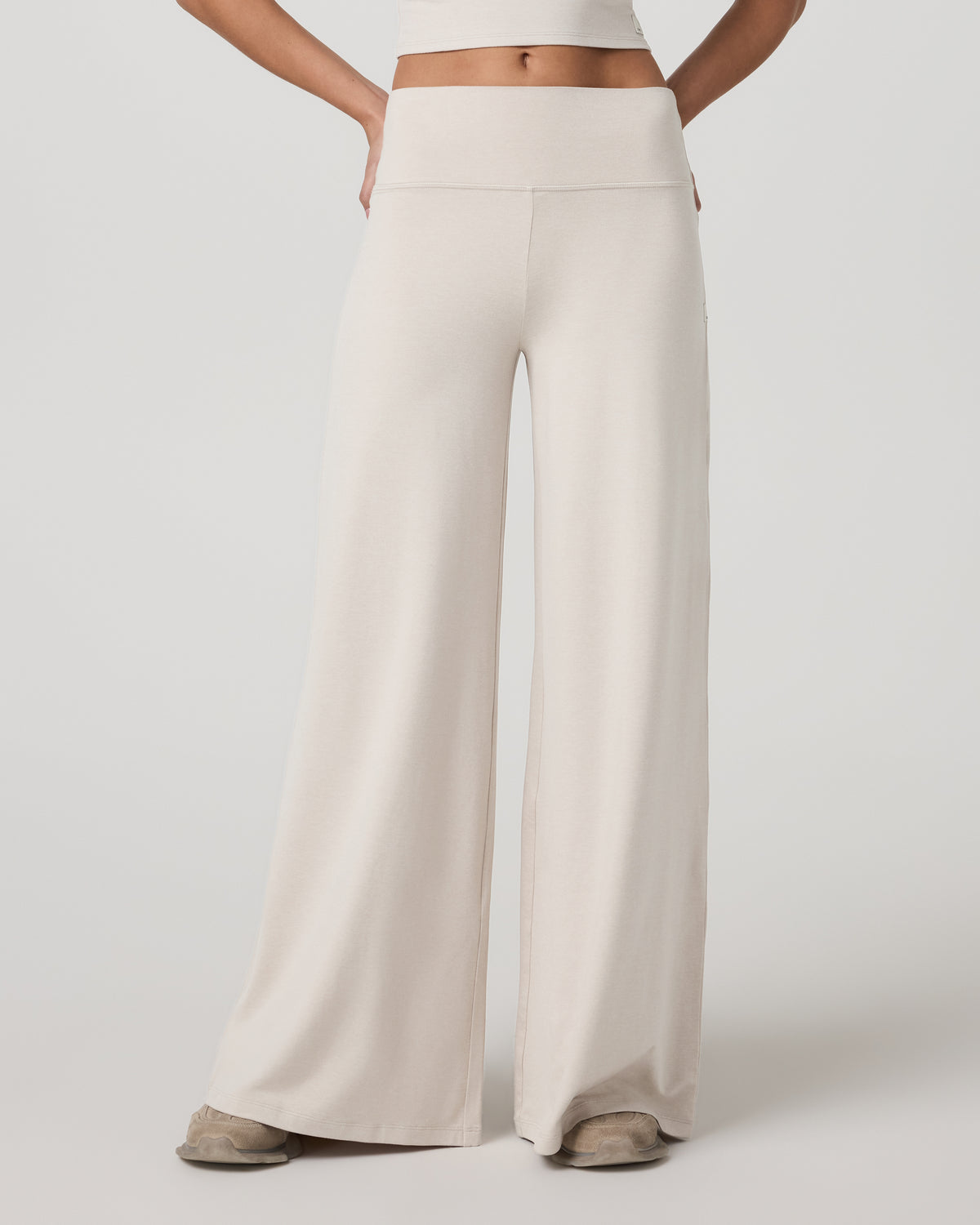 Halo Easy Wideleg Pant-Short Women's Ecru Heather Pants - Image 2