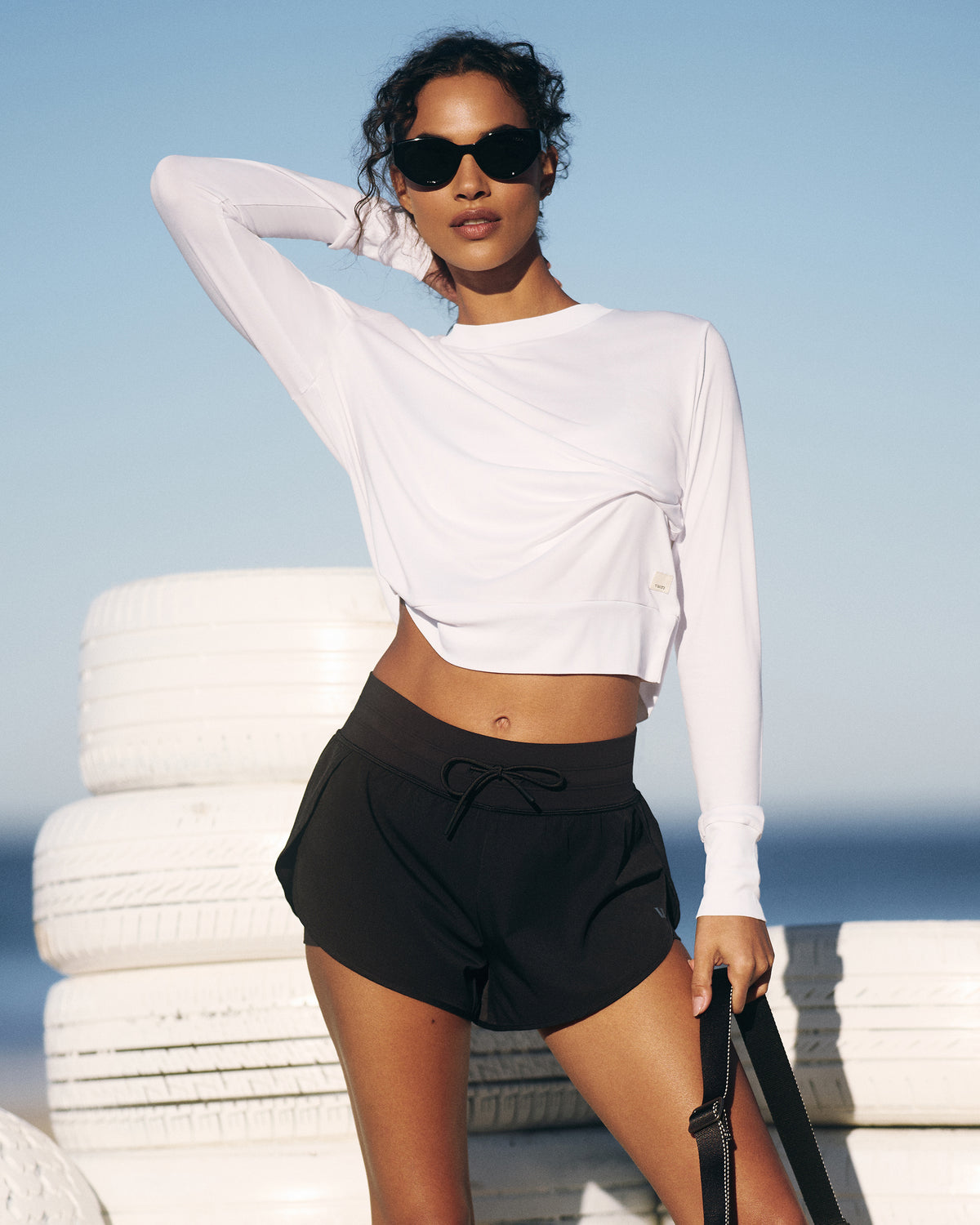 Daydream Crew White Lightweight Long-Sleeve Top