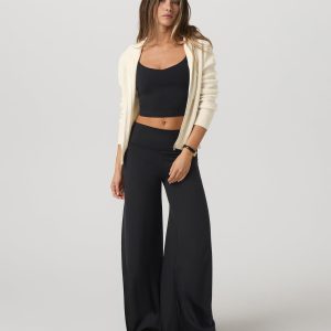 Halo Easy Wideleg Pant Women's Solid Black Wideleg Pants