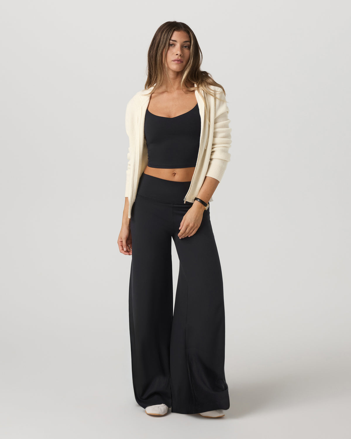 Halo Easy Wideleg Pant Women's Solid Black Wideleg Pants
