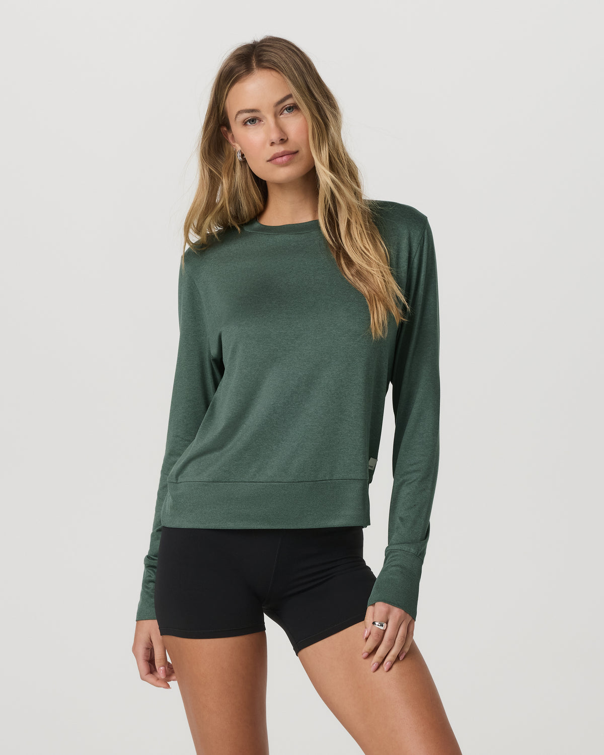 Daydream Crew Women's Agate Green Heather Long Sleeve