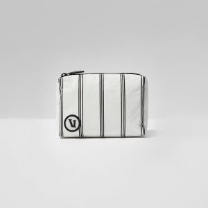 ALOHA-Mini Pouch Black Charter Stripe