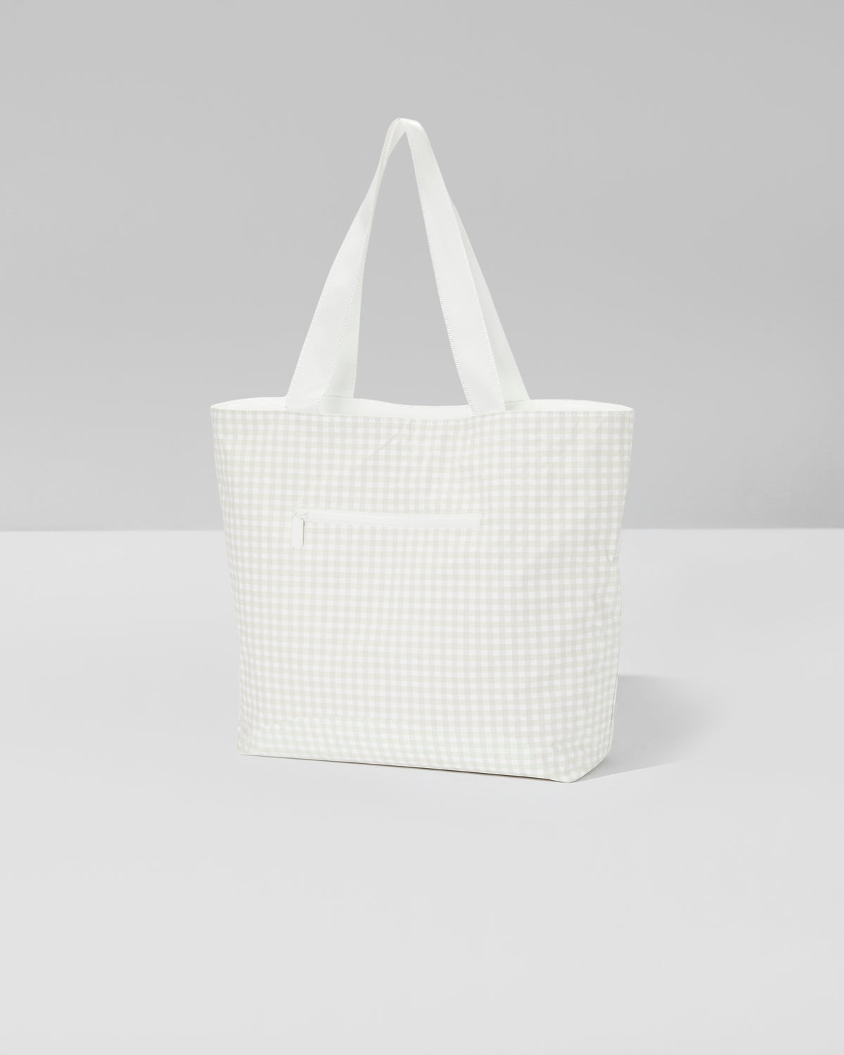 ALOHA-Day Tripper Natural/Bone Gingham Bag