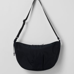 Vuori Carryall Stylish Black Modern Crescent Bag