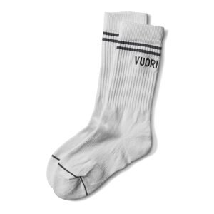 Vuori Crew Sock White Performance Crew Socks