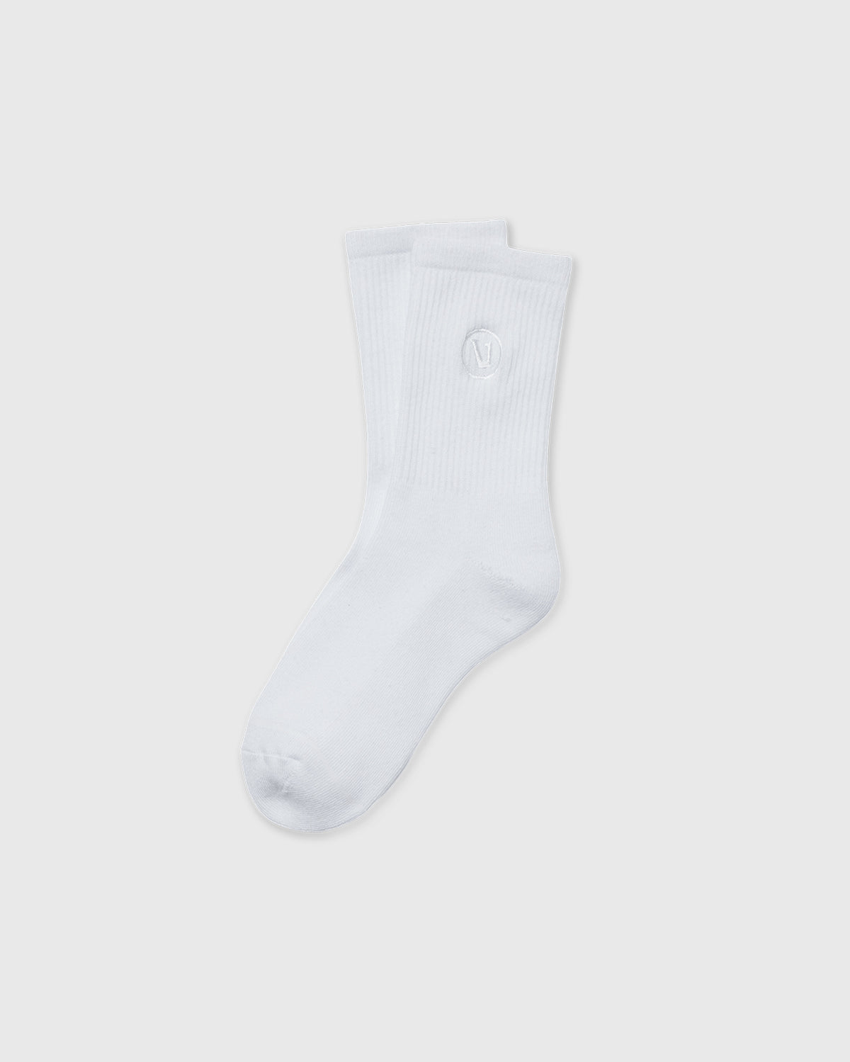 Half Crew Sock 2.0 White Performance Socks