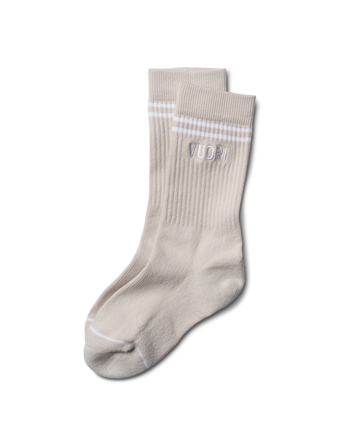 Vuori Crew Sock Salt Heather Performance Crew Socks