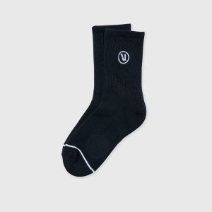 Half Crew Sock 2.0 Black Performance Socks