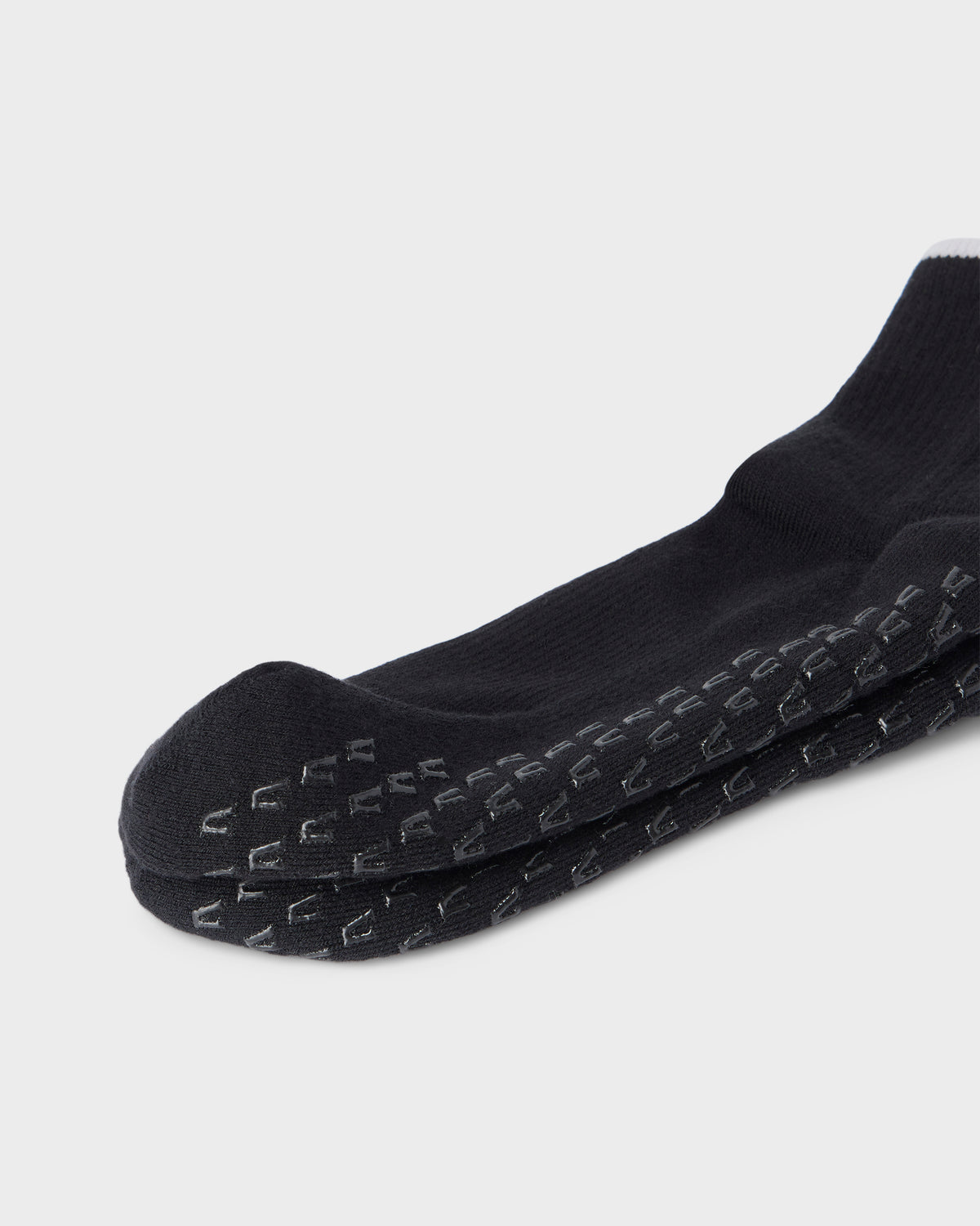 Half Crew Gripper Sock Black Grip Socks - Image 2