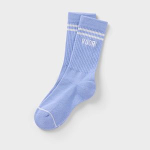 Vuori Crew Sock Bluebell Performance Crew Socks