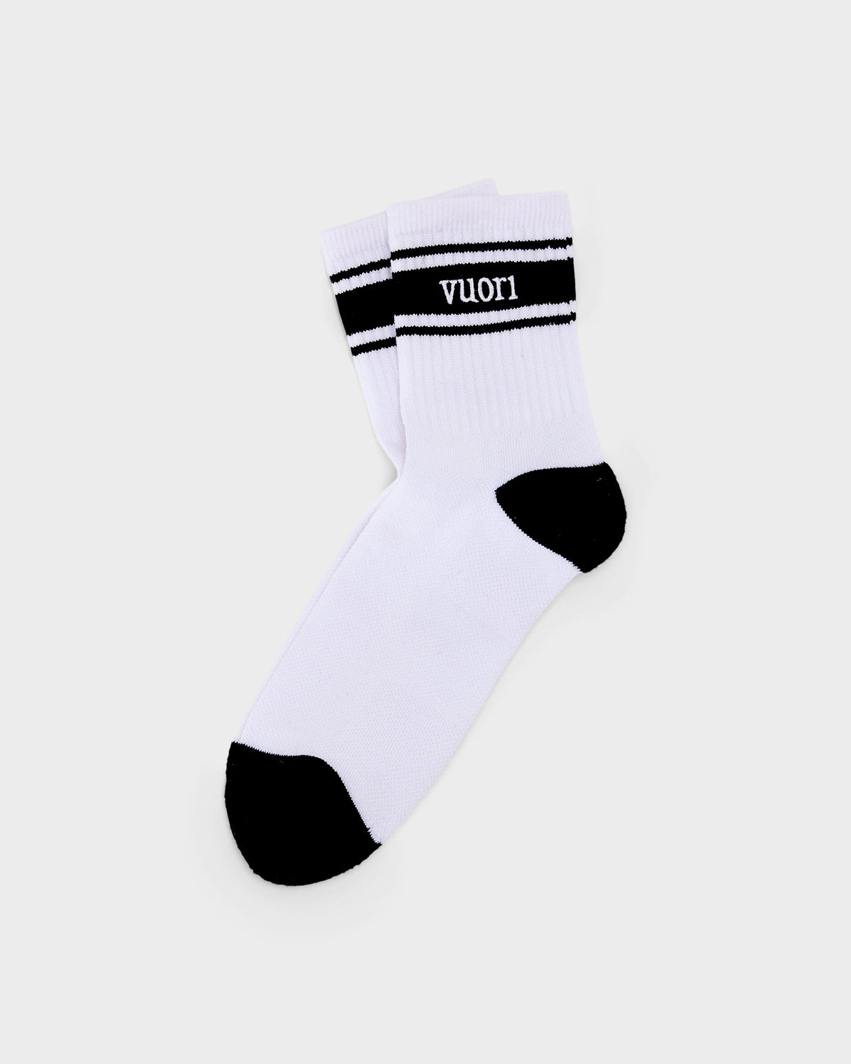 Half Crew Stripe Novelty Sock Black & White Stripe Socks