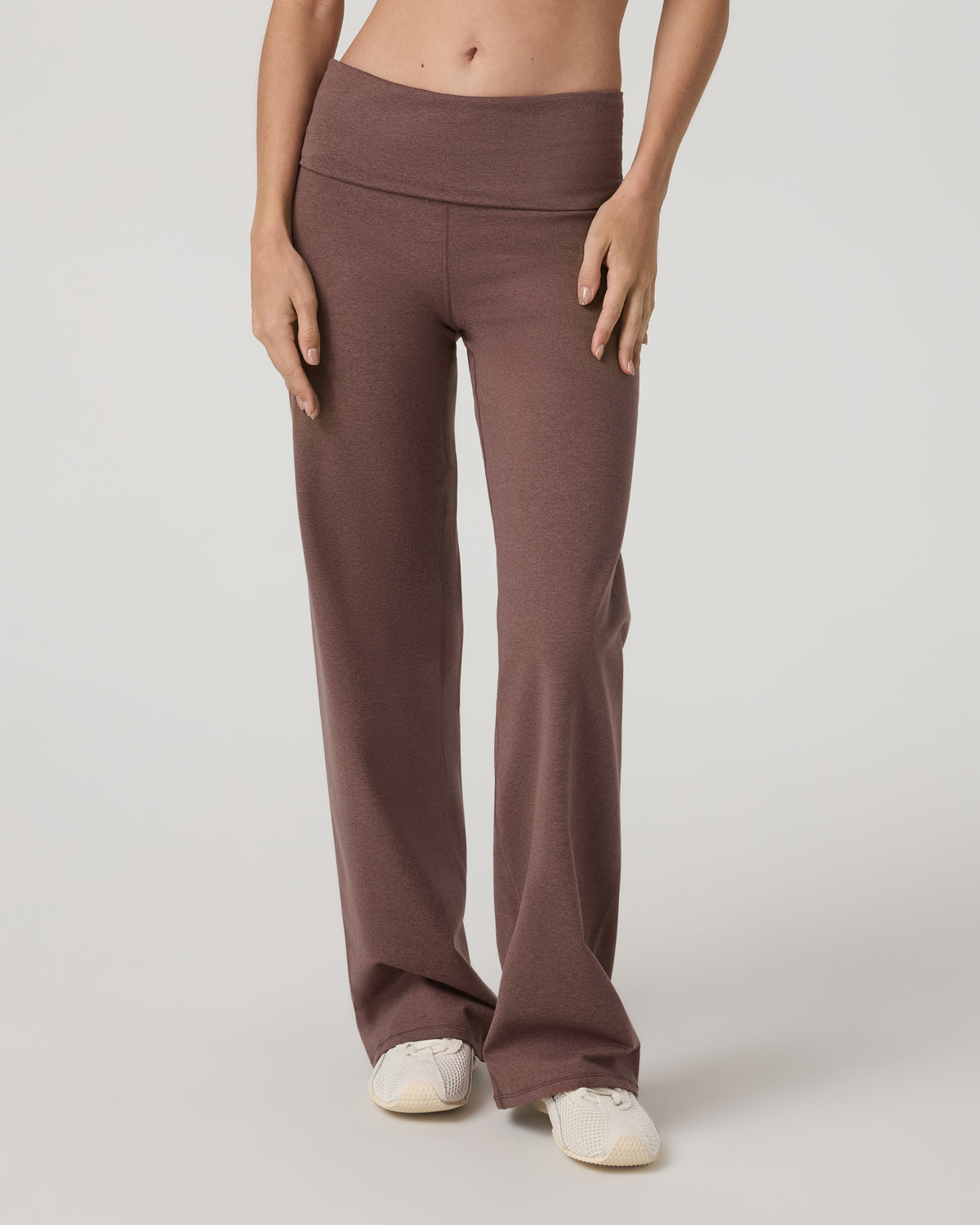 Granite Foldover Straight Leg Women's Sable Heather Pant - Image 2