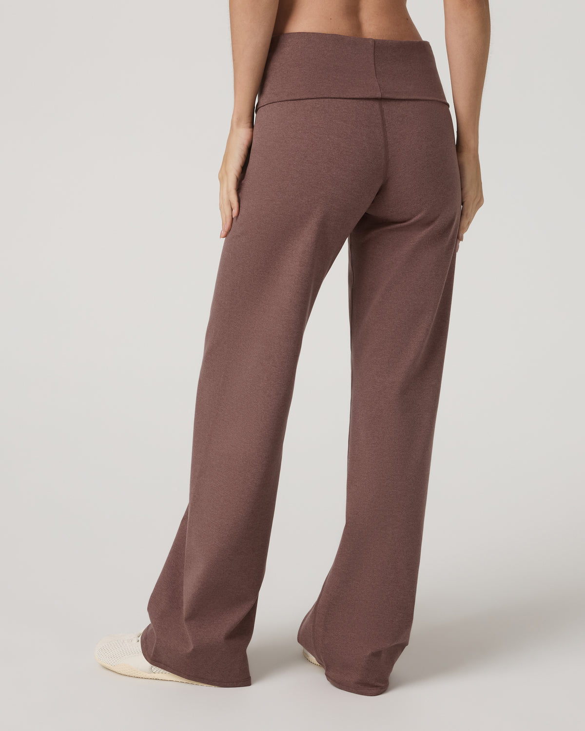 Granite Foldover Straight Leg Women's Sable Heather Pant - Image 3