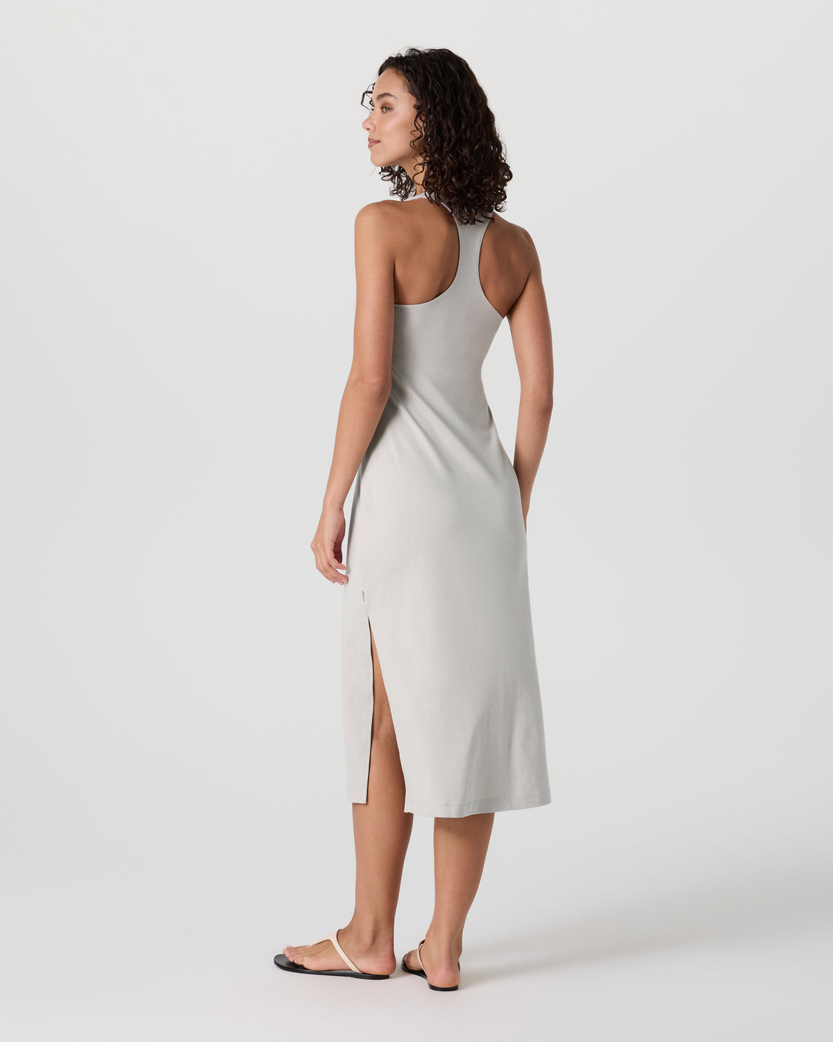 Halo Racerback Dress Ecru Heather - Image 2