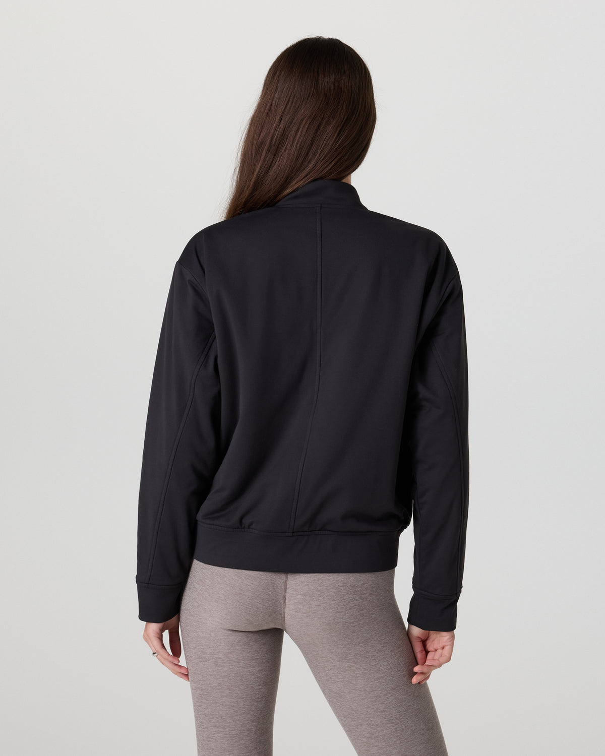 Halo Basin Bomber Women's Solid Black Jacket - Image 3