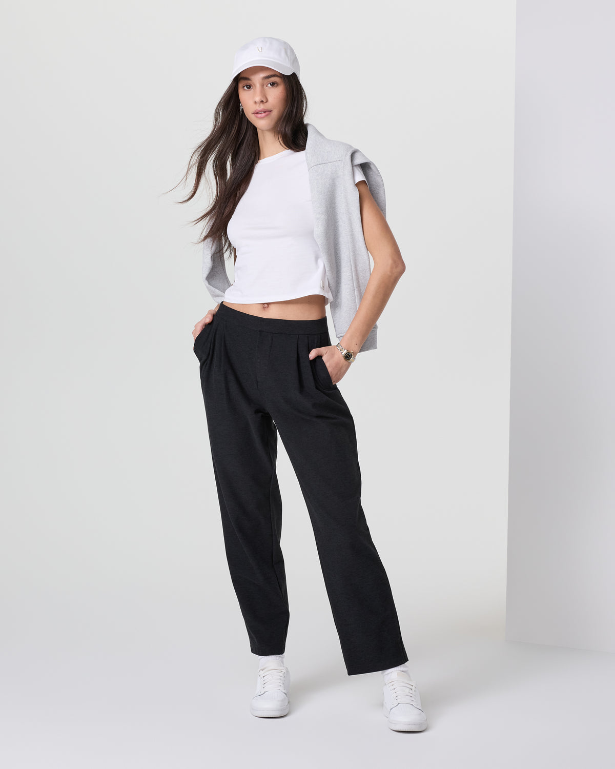 Elevation Ankle Trouser Black Heather - Image 2