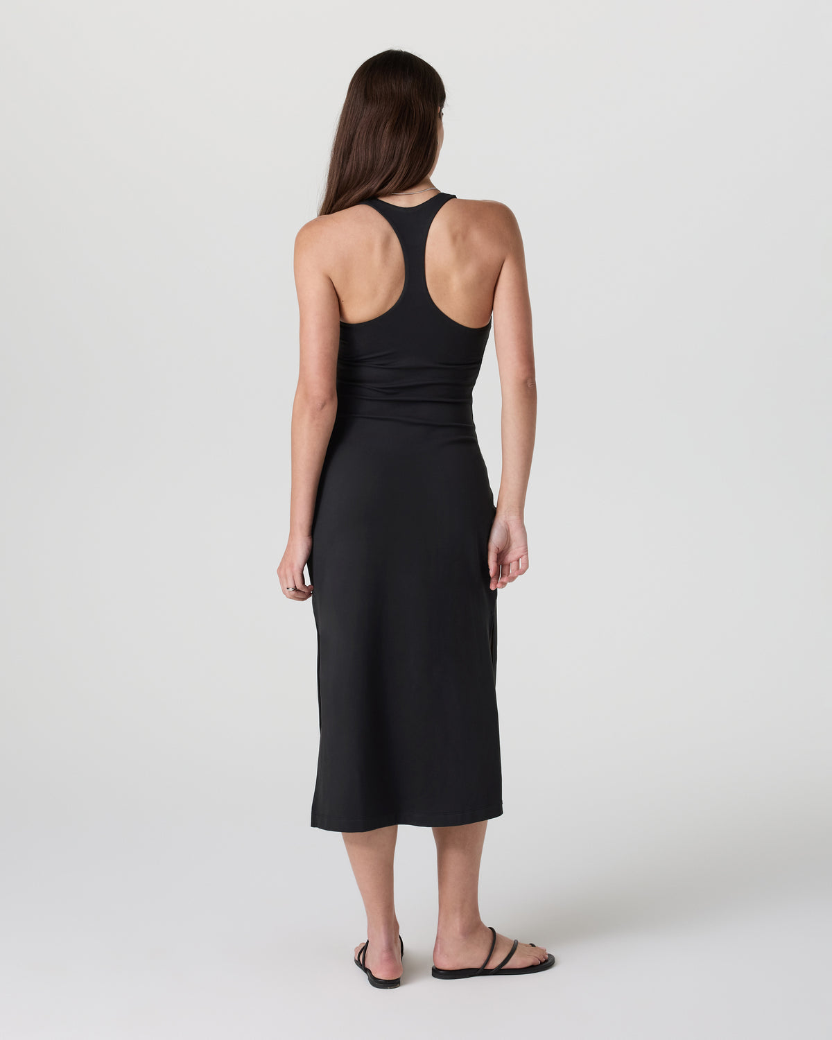 Halo Racerback Dress Solid Black - Image 2