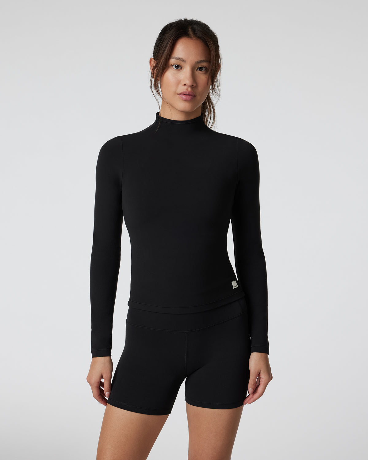 Vuori AllTheFeels Long Sleeve Mock Black