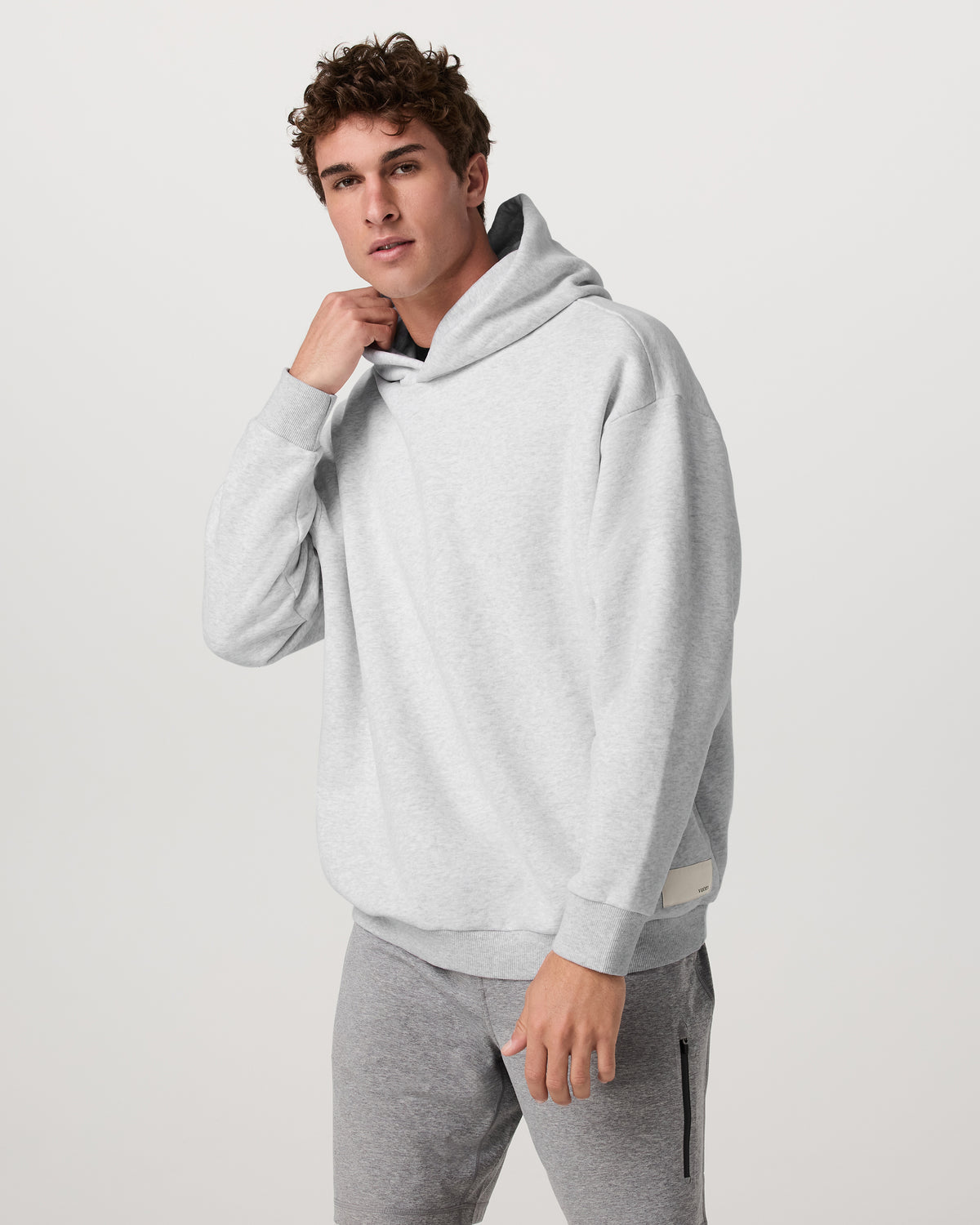 Restore Oversized Hoodie Pale Grey Heather
