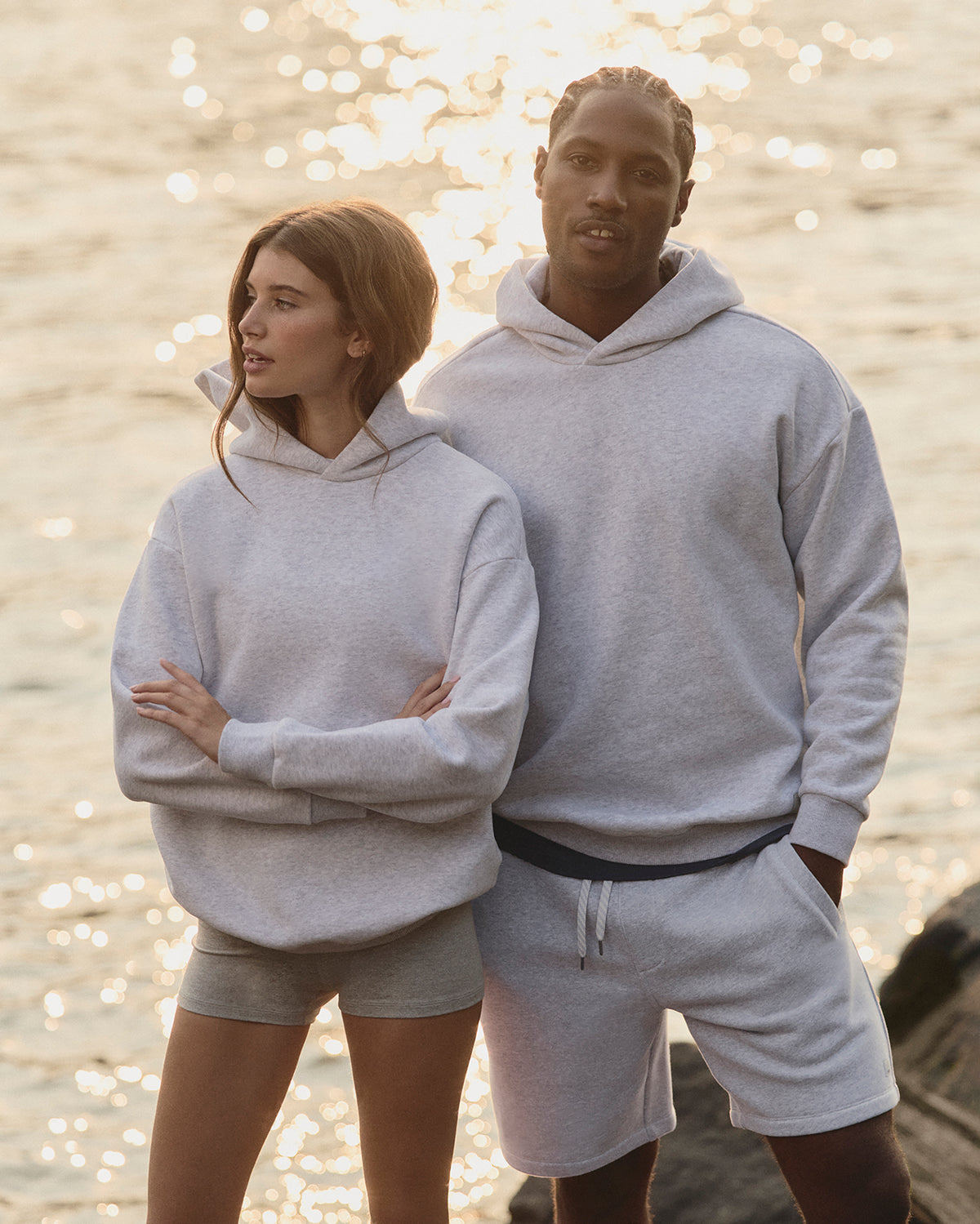 Restore Oversized Hoodie Pale Grey Heather - Image 2