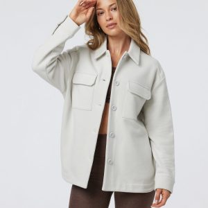 Restore Shirt Jacket Salt French Terry Shirt