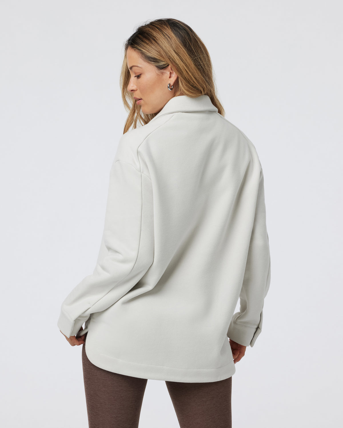 Restore Shirt Jacket Salt French Terry Shirt - Image 3