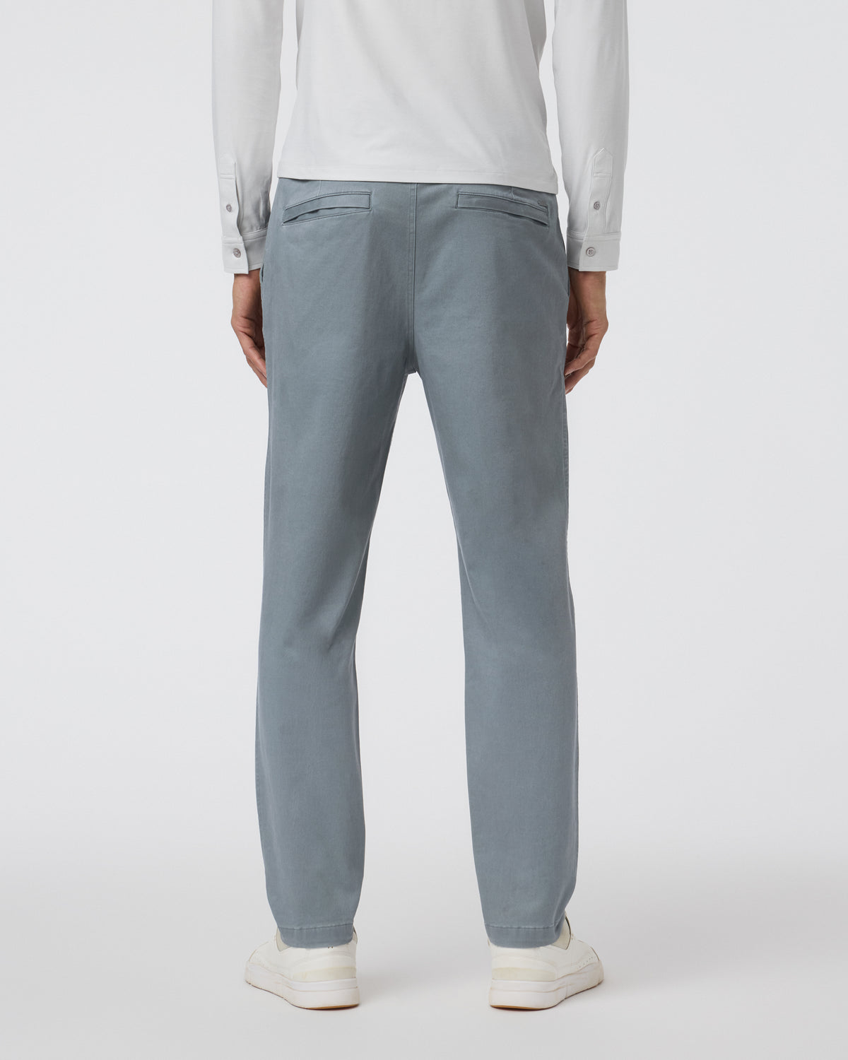 Fletcher Elastic Waist Pant Athletic Slim Fit 30" Dusty Blue - Image 3