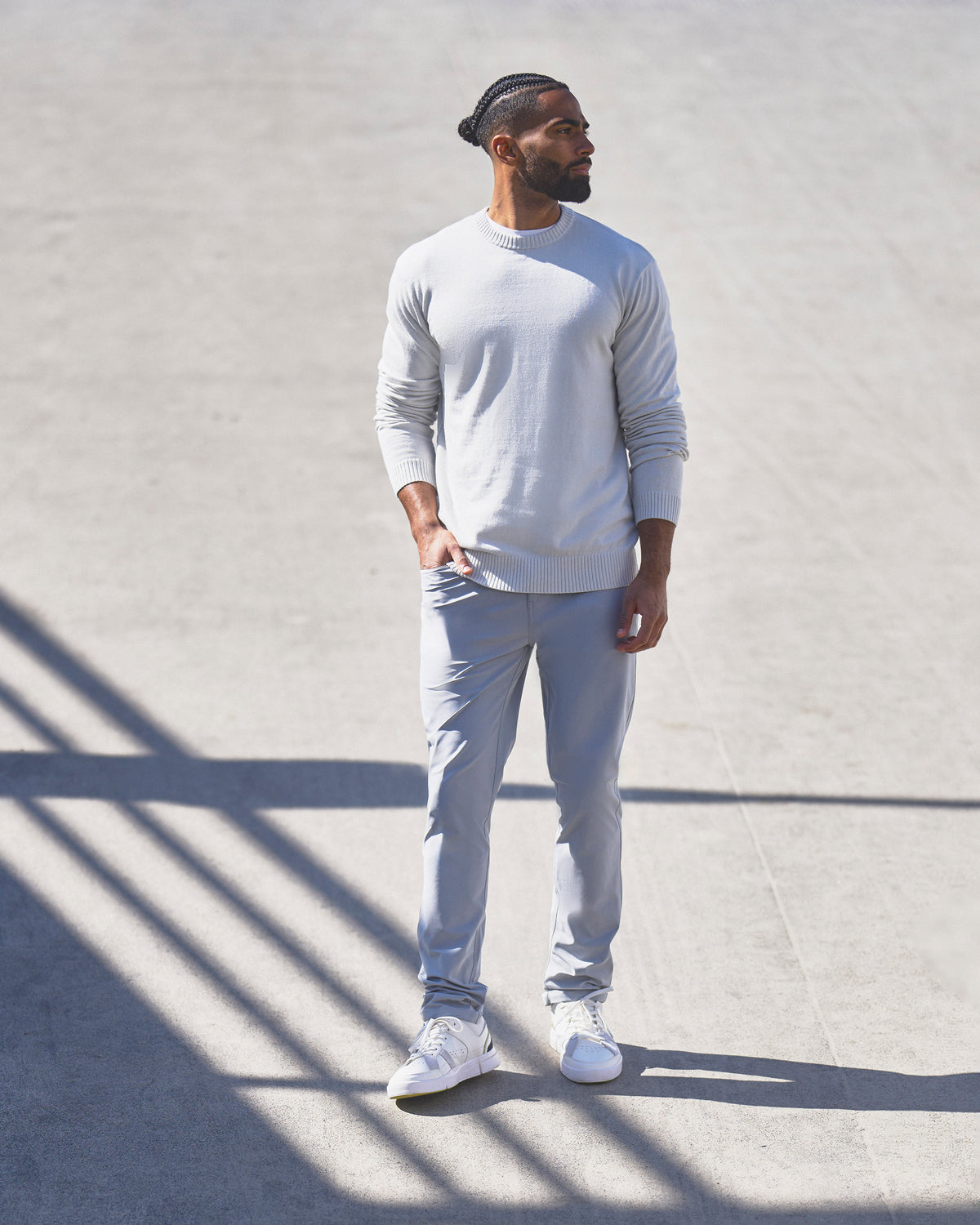 Meta Pant Athletic Slim Fit 32" Sea Fog 5-Pocket Pants
