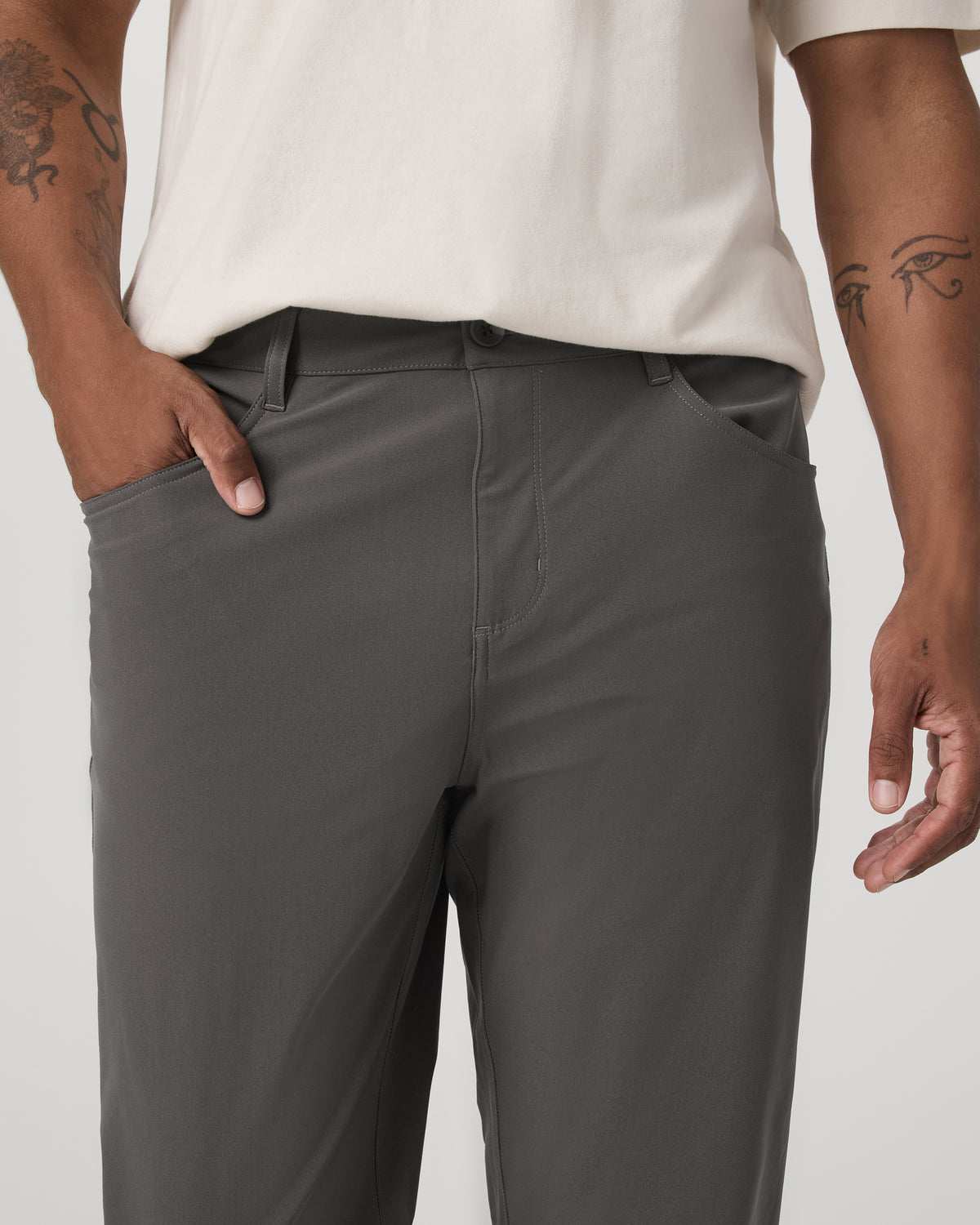 Meta Pant Classic Fit 32" Men's Warm Grey 5-Pocket Pants - Image 2
