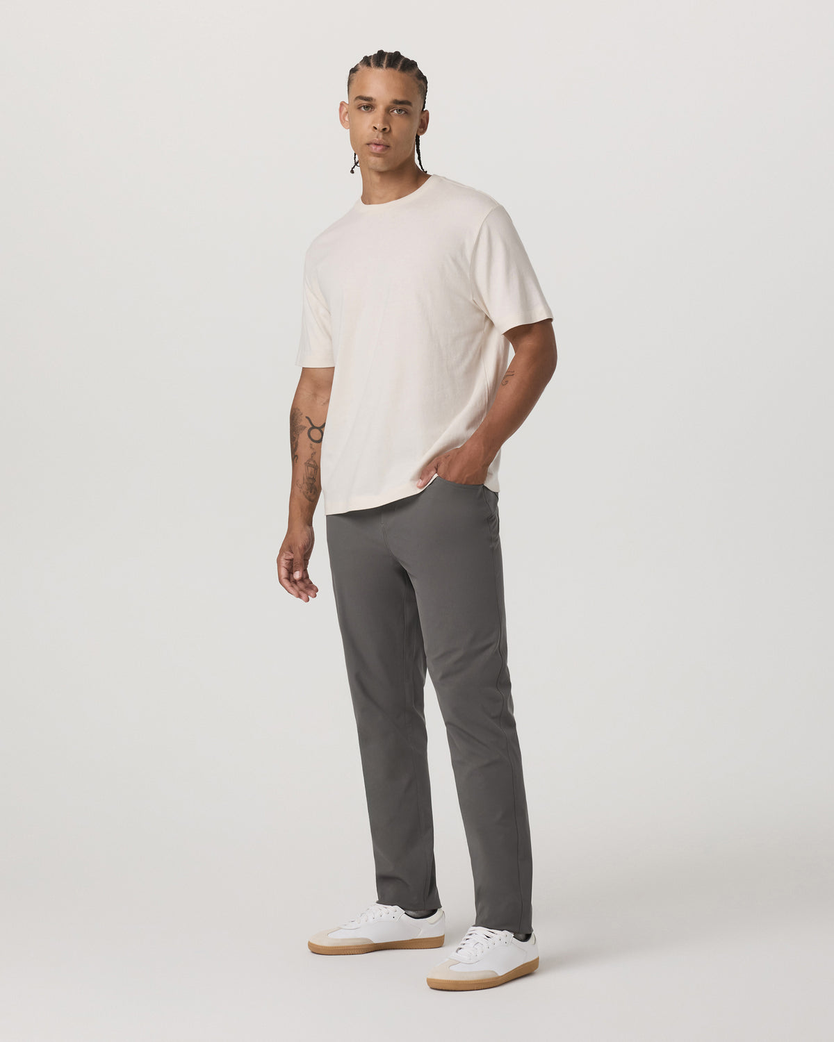 Meta Pant Classic Fit 32" Men's Warm Grey 5-Pocket Pants - Image 4